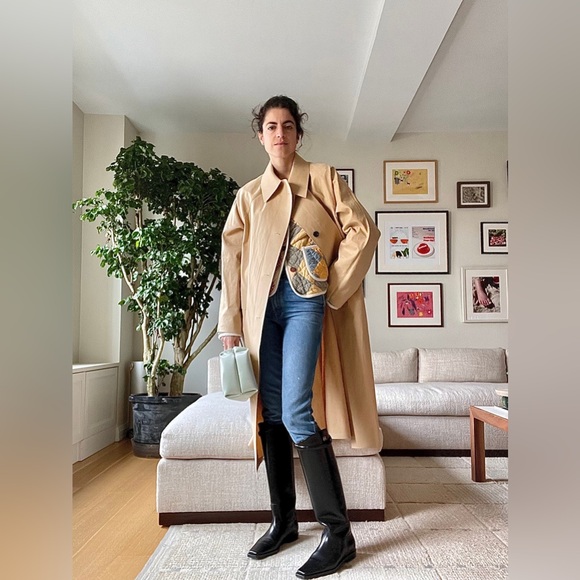 Toteme Black Tall Leather Riding Boots retail $1200 - Picture 2 of 11